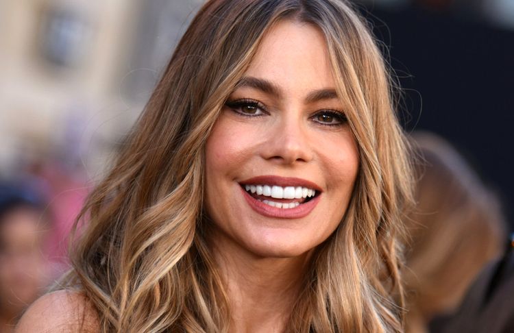 Close up photo of Sofia Vergara smiling