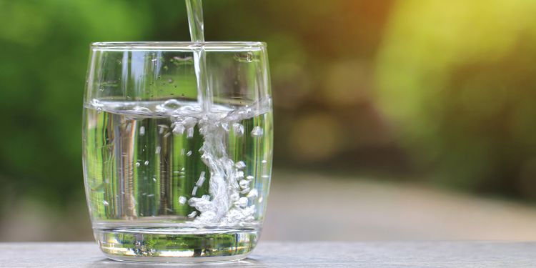 Photo of a glass of water